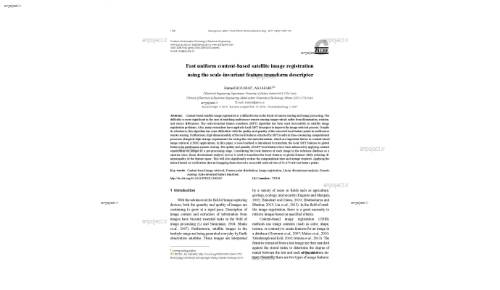 Fast uniform content-based satellite image registration using the scale-invariant feature transform descriptor